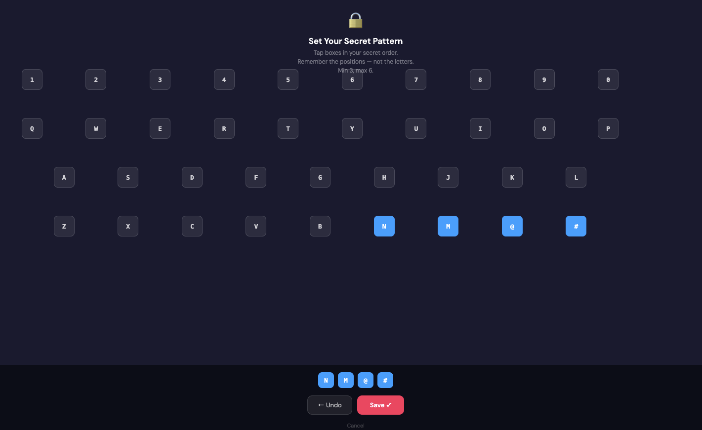 QLink Security Buttons Interface
